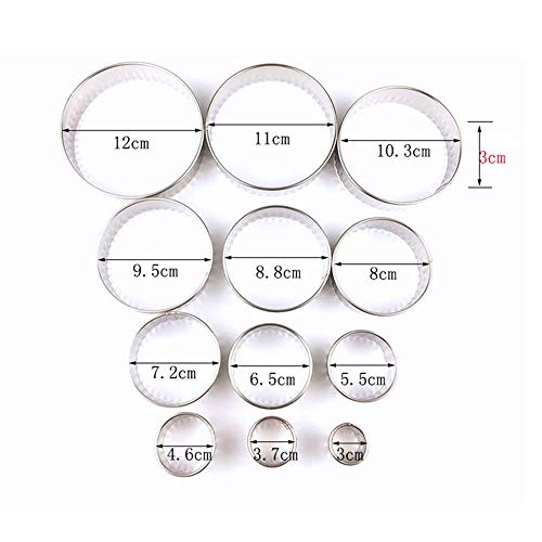 Merci Circle Decorar Sello, cortador de galletas con nombre personalizado, sello personalizado de galletas con logotipo, 7,62 cm