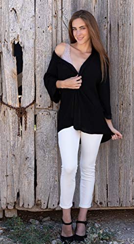 Mer’s Style – Chaqueta Otoño Blazer de Vestir, Negro Talla S-38 Mujer
