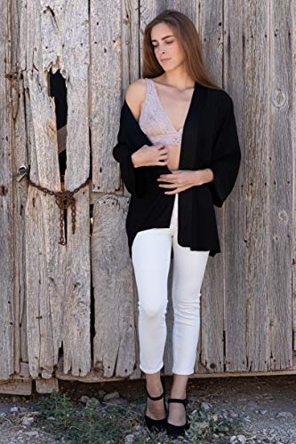 Mer’s Style – Chaqueta Otoño Blazer de Vestir, Negro Talla S-38 Mujer