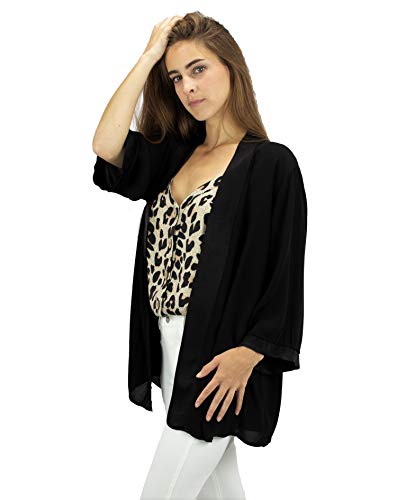 Mer’s Style – Chaqueta Otoño Blazer de Vestir, Negro Talla S-38 Mujer