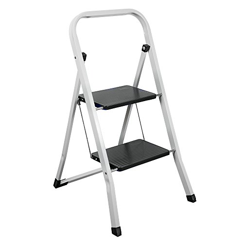 Metaltex PIRENEO Escalera Plegable 2 peldaños, 47x47x83 cm
