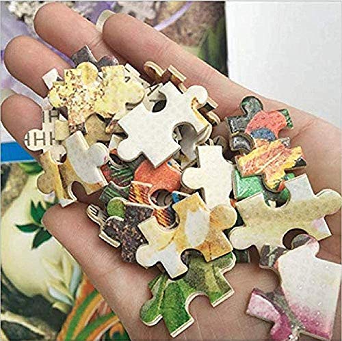 MGE Puzzle de 1000 Piezas de Madera Lago Campo de arroz con el Cielo Azul y Las Nubes Blancas Acepta Personalizada