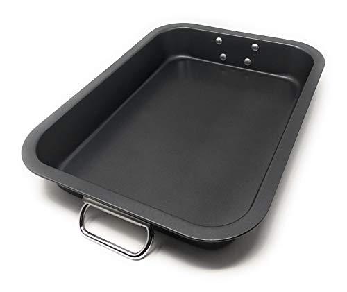 MGE - Rustidera de Horno con Asas - Acero al Carbono - Tamaño Grande