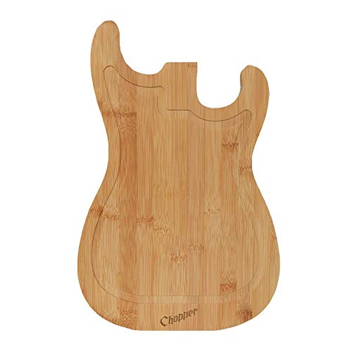 Mikamax - Tabla de cortar de guitarras - Color madera - Venta al por mayor - Carnicero - Corte de vegetales