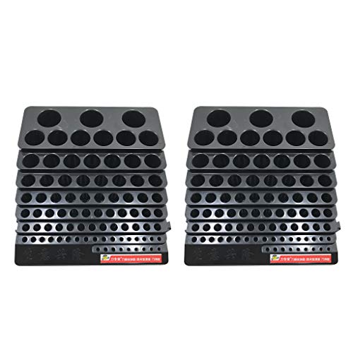 Milageto Soporte De Caja De Almacenamiento De Brocas De 2 Piezas Soporte De Almacenamiento De