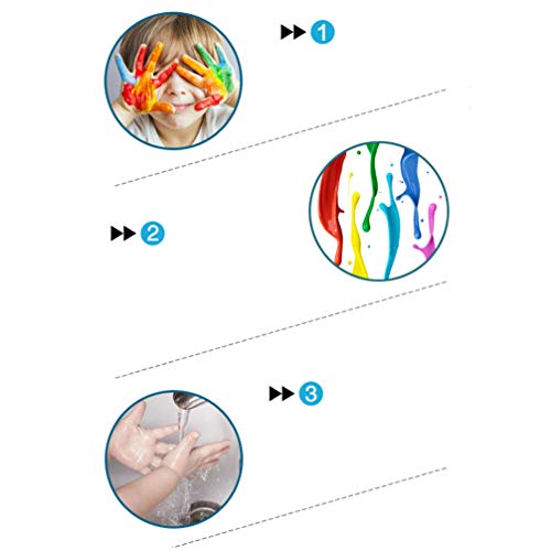 MILISTEN 2 Piezas Almohadilla de Tinta Colorida Creativo Diy Dedo Almohadilla de Tinta Graffiti Palma Sello Almohadilla Pintura Dibujo Juguete para Niños Niños Pequeños