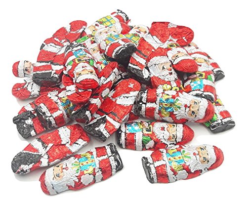 Mini Papa Noel o Santa Claus de chocolate con leche 1000 gramos