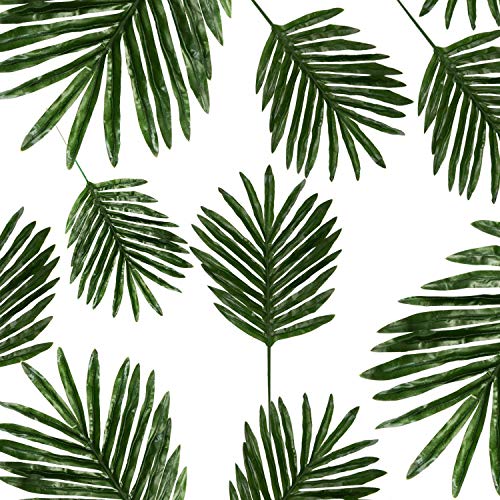 MINISTAR 12 Piezas Hojas de palma Hojas tropicales falsas Hojas artificiales Decoración Decoración Hojas tropicales Monstera falsas