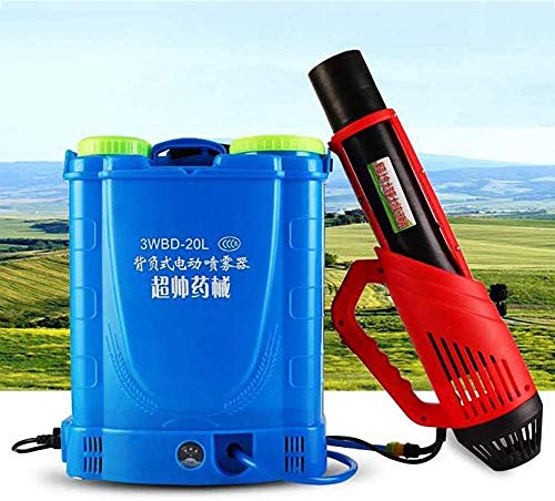 Mochila de 20L Pulverizador de nebulizador eléctrico Asesino de mosquitos con batería de litio, para interiores, exteriores, lugares públicos, desinfección, agricultura, oficina e industrial,14h