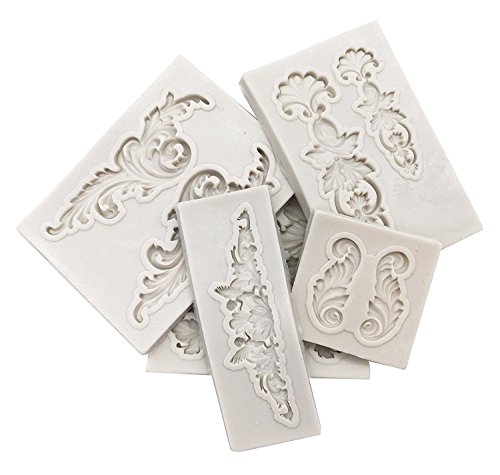 Molde de boda estilo barroco vintage europeo para decoración de pasta de azúcar, decoración de pasta de azúcar, decoración de pasta de azúcar, decoración de pasta de azúcar