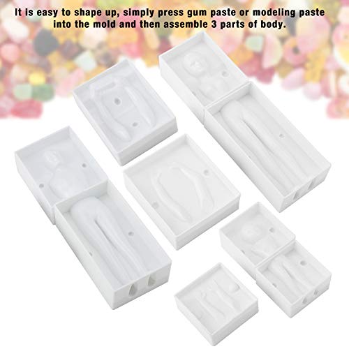 Molde de decoración para el cuerpo humano en forma de gente, moldes de repostería con forma de gente, para hornear, moldes de pastelería para crear para hombres y mujeres y niños