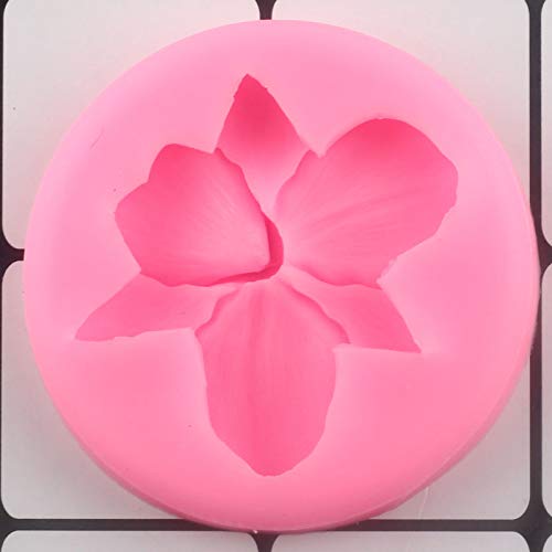 Molde de Silicona para Flores, moldes para Fondant de orquídeas, Adorno para Cupcakes, Herramientas de decoración de Pasteles DIY, moldes para Hornear de Chocolate y Arcilla polimérica de Caramelo