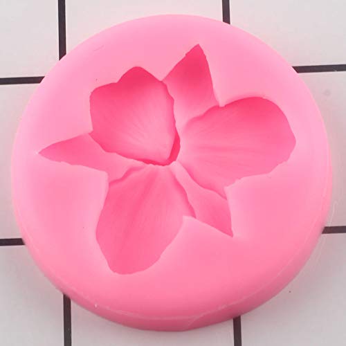 Molde de Silicona para Flores, moldes para Fondant de orquídeas, Adorno para Cupcakes, Herramientas de decoración de Pasteles DIY, moldes para Hornear de Chocolate y Arcilla polimérica de Caramelo