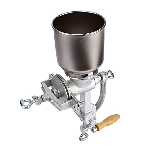 Molinillo de granos - Molinillo de maíz para trigo alimenticio de café, Granos de mano manual, Avena Hierro Molino Manivela Herramienta de cocina de fundición