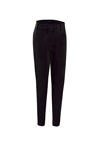 MONZA OBREROL Pantalón Largo de Cocinera Mujer Tipo Chino. Color Negro. Ropa Cocina/Hostelería. Talla 48. Ref: 4137