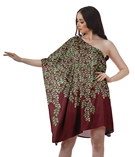 Moomaya Las Mujeres Imprimen Un Hombro Más Los Vestidos De Playa Tamaño Kaftan