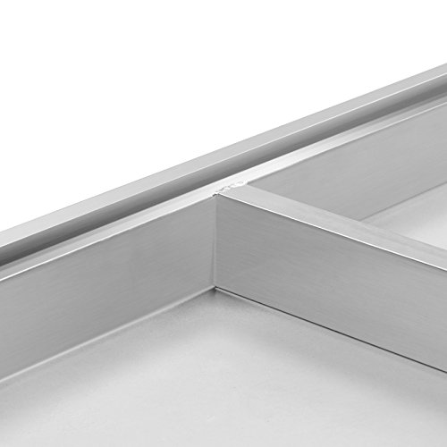 Moracle Mesa de Trabajo de Cocina Profesional 60x90x80cm Mesas de Cocina de Acero Inoxidable Tabla Mesa para Cocina Bar Restaurante Escuela (60x90x80cm)