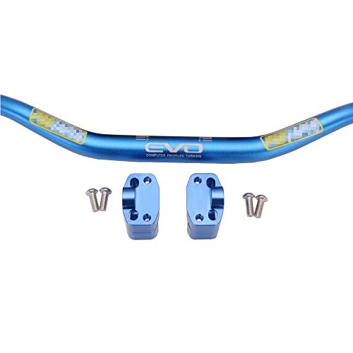 Moto CNC 1 1/8" 28mm Manillar Barra de Grasa, Manillar de 28 mm + Abrazadera elevadora + Almohadilla + empuñaduras para Pro Honda Yamaha Suzuki Kawasaki KTM BMW CB400 CB400SF CB250R CB1000R