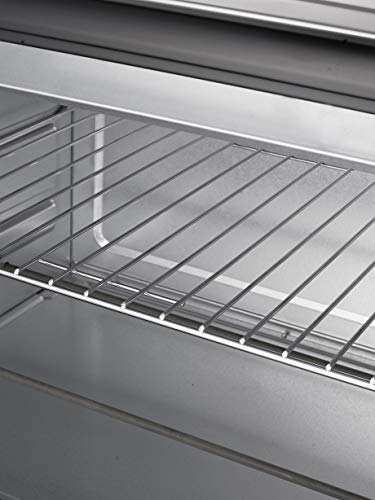 MPM MPE-08/T Horno de Sobremesa, 2000 W, 45 litros, 0 Decibeles, Acero Inoxidable, Plateado