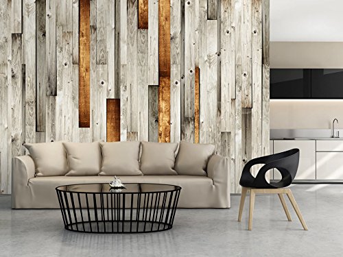 murando Fotomurales 50x35 cm XXL Papel pintado tejido no tejido Decoración de Pared decorativos Murales moderna Diseno Fotográfico madera marron f-a-0037-a-b