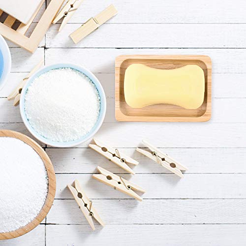 Mutsitaz 2 Pcs Jabonera Jabonera de Madera - Natural bambú Bandeja de jabón para La Cocina Ducha de baño Fregadero - para Jabón, Esponjas y Más