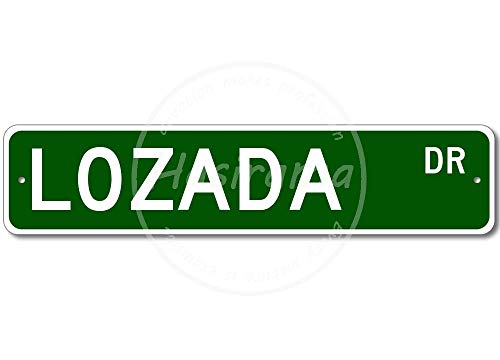 N/ A LOZADA Street Cartel de Chapa Retro Vintage Decoración de Pared Metal Bar Placa Pintura de Estrellas Patio Pub Taberna Tienda Bar Game Room Home Decoration Wall Plaque