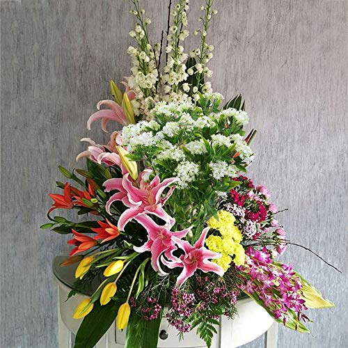 NAHUAA Flores Artificiales Ramo de Flores Flores Falsas Artificiales Gypsophila Exterior e Interior Decoración Hortensias Flores para Fiesta Mesa Hogar Boda Cocina Restaurante Hotel