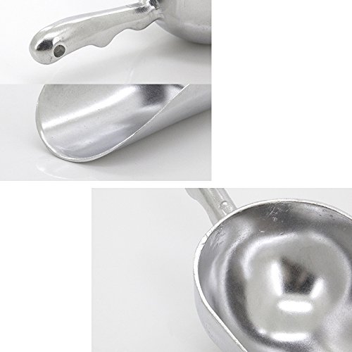 Naisicatar Pala de Hielo Bola de Hielo Pala de Hielo Pala Acero Inoxidable (Acero Inoxidable Alimentos de Caramelos Cubitos Hielo Dulce azúcar Scoop Aluminio X 1