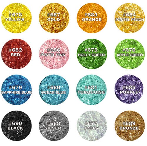 Natural Color Naranja Glitter Sparkles 3 G Topping Comestible para Tartas Ingredientes
