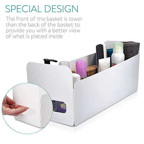 Navaris Set de 3 Cajas de Almacenamiento para la Cocina y el baño - organizadores Impermeables para cajones - para cosméticos pañales Toallas