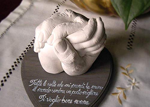 Niimo 3D Kit Huella Niños Familias Adultos Kit 3D Completo Alginato para Moldes de Manos y Yeso Envase y Herramientas Fácil Elaboración Esculturas Realistas