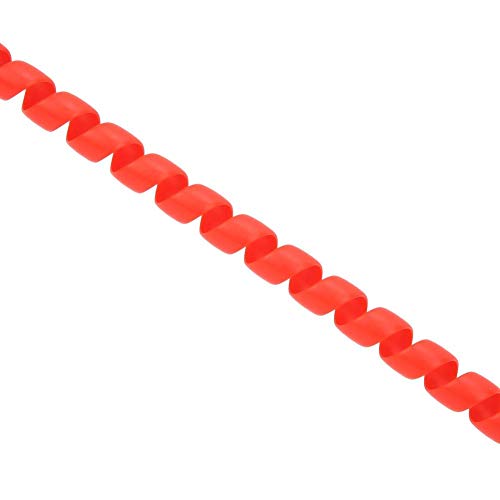 nologo Cubierta del Protector del Cable del Tubo Espiral de la línea de Freno para el Scooter eléctrico Xiaomi M365(Rojo)