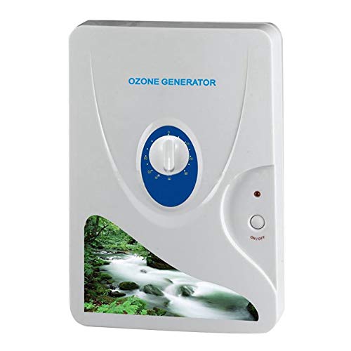 Nrpfell Portátil Activo Ozone Generator Esterilizador Purificador de Aire Purificación Frutas Verduras Agua Preparación de Alimentos Ozonizador Ionizador Ac220V Enchufe de la UE
