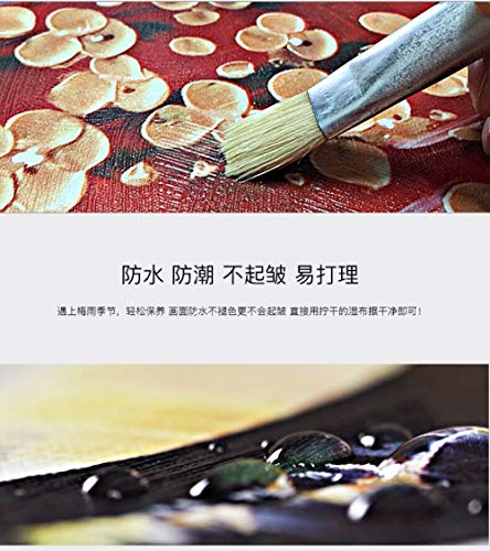 Números Pintura Al Óleo,Fideos De Río Pintados A Mano, Lienzo Abstracto, Póster Personalizado E Impresiones, Cuadros De Pared Para Sala De Estar, Oficina, Dormitorio, Lienzo Moderno, Carteles De