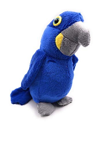 Onwomania Juguete de Peluche Peluche Loro Jacinto Azul Guacamayo 16 cm