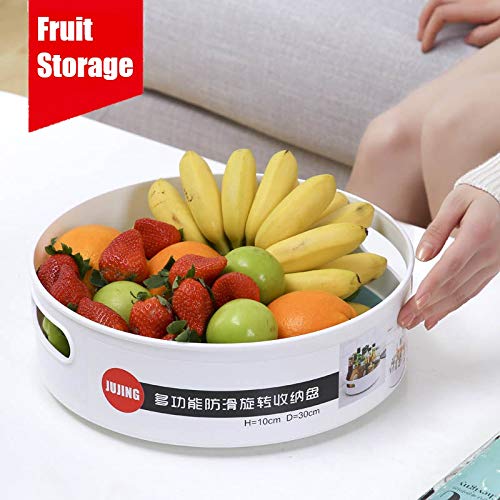 Organizador de Olla de Condimento de Cocina, Para Almacenar Tarros de Especias de Cocina, Botellas de Vidrio, Conservas, Mermeladas. Bandeja Giratoria Redonda Para Aparador o Armarios de Cocina.