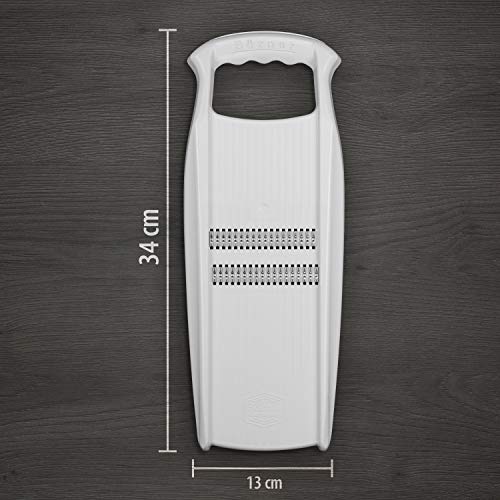 Original rallador Börner Roko PowerLine – Rallador de fruta y verduras para cortar tiras muy delgadas. El producto está elaborado por el fabricante.