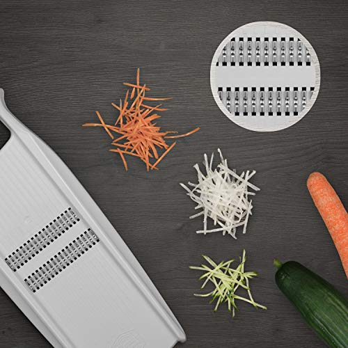 Original rallador Börner Roko PowerLine – Rallador de fruta y verduras para cortar tiras muy delgadas. El producto está elaborado por el fabricante.