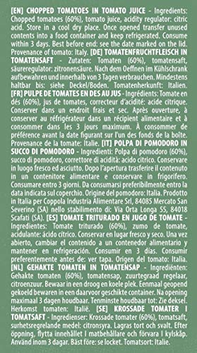 Ortoro - Tomates de pera pelados, 400 g (paquete de 12)
