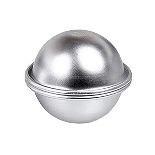 Ouken Baño Creativa balón Bomba Moldes baño Fizzies aleación de Aluminio Moldes de Media caña Molde de Pastel o bañera baño Bombas 2pieces Seguridad Kit Bomba
