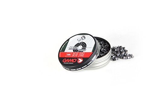 Outletdelocio 3 latas de 500 perdigones Gamo Match Diabolo de Copa 4,5mm + funda portabalines. 3-35810/23054