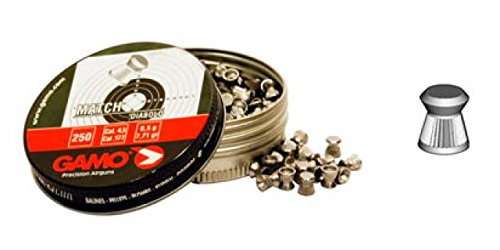 Outletdelocio 3 latas de 500 perdigones Gamo Match Diabolo de Copa 4,5mm + funda portabalines. 3-35810/23054