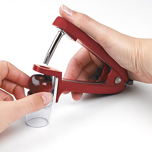 Oxo Good Grips Kirsch-und Olivenentsteiner, Rojo