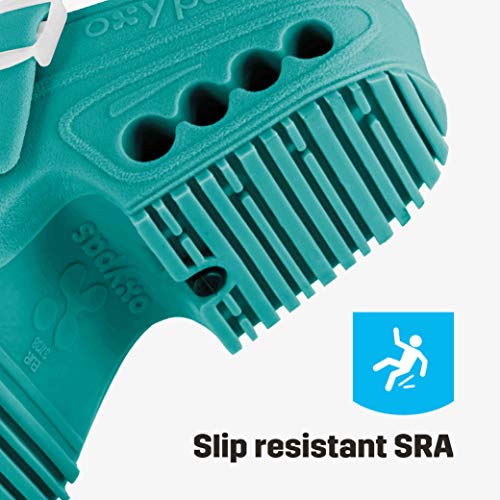 Oxypas - Zuecos de seguridad, 4.0/5.0 UK, Verde eléctrico, 1