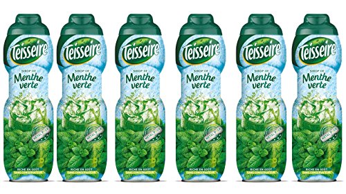 Pack 6 Siropes Menta verde Teisseire - 6 x 60 cl