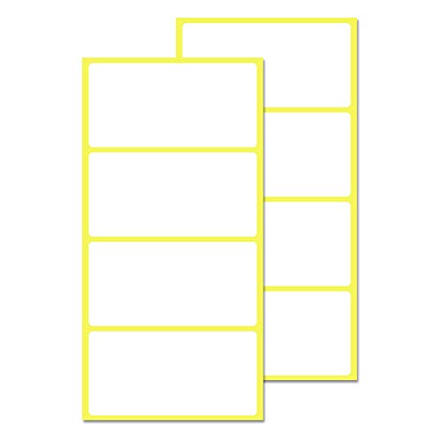 Pack de 200, 100 x 50 mm - Etiquetas Adhesivas Blancas Pegatinas