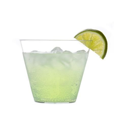 Pack de 60 vasos de plástico duro de estilo antiguo de moda para fiesta, vasos de plástico – cristal transparente – 255 ml