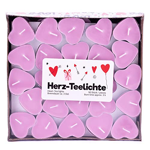 Pajoma Love You - Velas (50 unidades), diseño de corazón