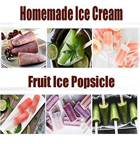Palillo Del Helado De Los Moldes De Acero Inoxidable 20Pcs Con El Tenedor Bajo Del Estante, Fabricante De Moldes De Paletas Con Dos Manijas Semiautomáticas Con Diseño De Tapa,RoundSquare