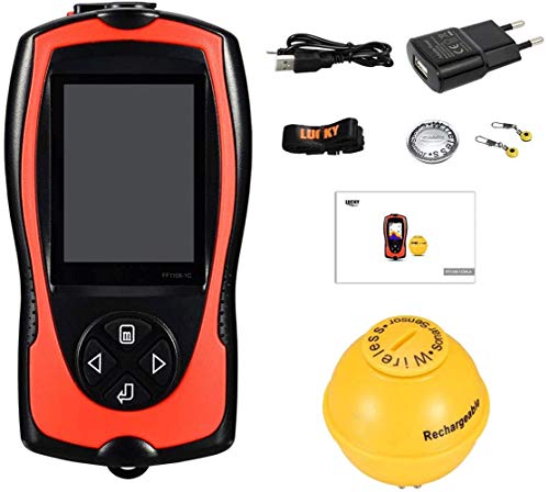 Pantalla Portátil Buscador De Los Pescados Del Sonar Del Color Del Sensor, La Recepción Inalámbrica A Distancia, Sensor De Alta Definición Visual, Sonar, Detector, Peces Pesca Buscador De Aparejos, Ap